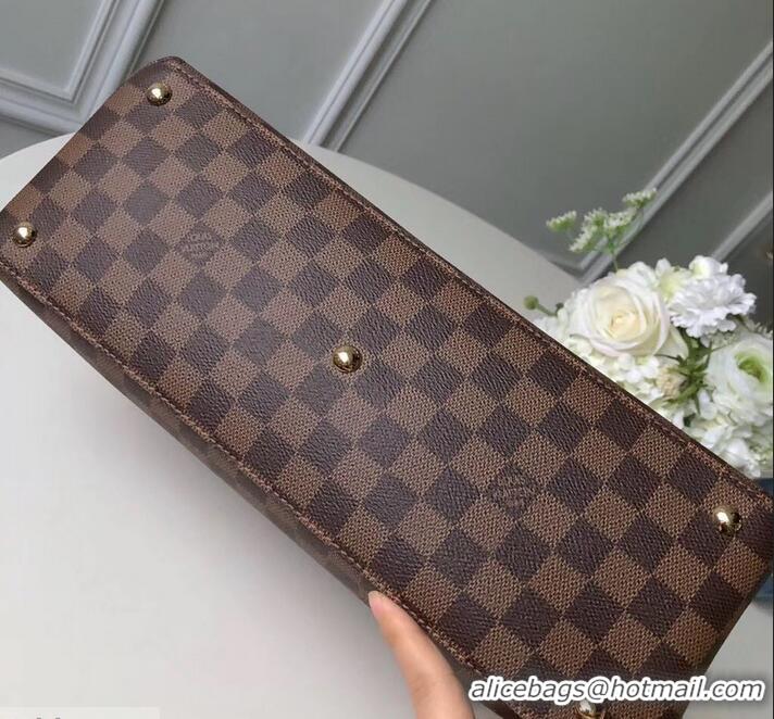 Discount Louis Vuitton Damier Ebene Canvas LV Riverside Tote Bag N40052 Lie de Vin 2019