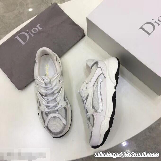 Buy Inexpensive Dior Calfskin Sneaker D0801 White Mesh