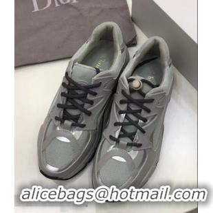 Buy Discount Dior Calfskin Sneaker D0801 Grey Mesh