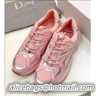 Online Cheapest Discount Dior Calfskin Sneaker D0801 Pink Mesh