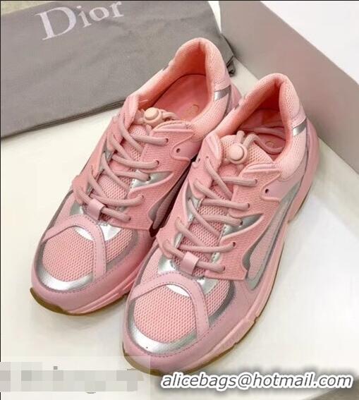 Online Cheapest Discount Dior Calfskin Sneaker D0801 Pink Mesh