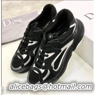 Inexpensive Discount Dior Calfskin Sneaker D0801 Black Mesh