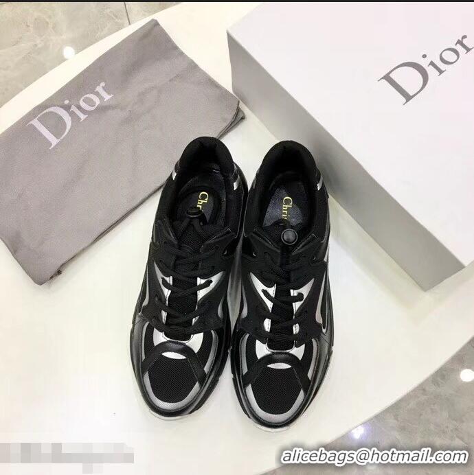 Inexpensive Discount Dior Calfskin Sneaker D0801 Black Mesh