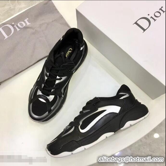 Inexpensive Discount Dior Calfskin Sneaker D0801 Black Mesh