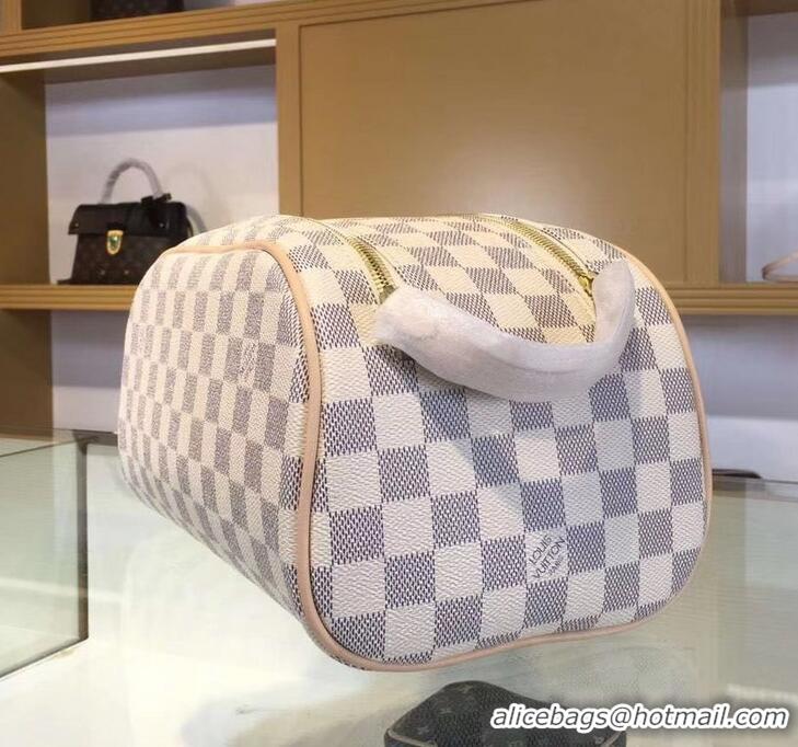 Best Grade Louis Vuitton King Size Toiletry 28 Bag Damier Azur Canvas N475211