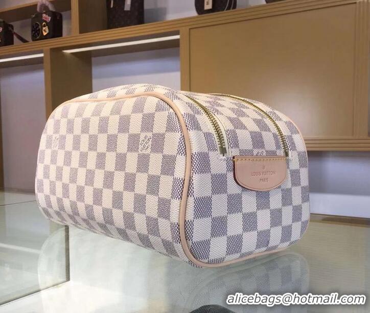 Best Grade Louis Vuitton King Size Toiletry 28 Bag Damier Azur Canvas N475211