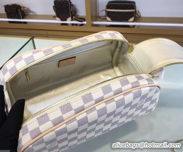 Best Grade Louis Vuitton King Size Toiletry 28 Bag Damier Azur Canvas N475211