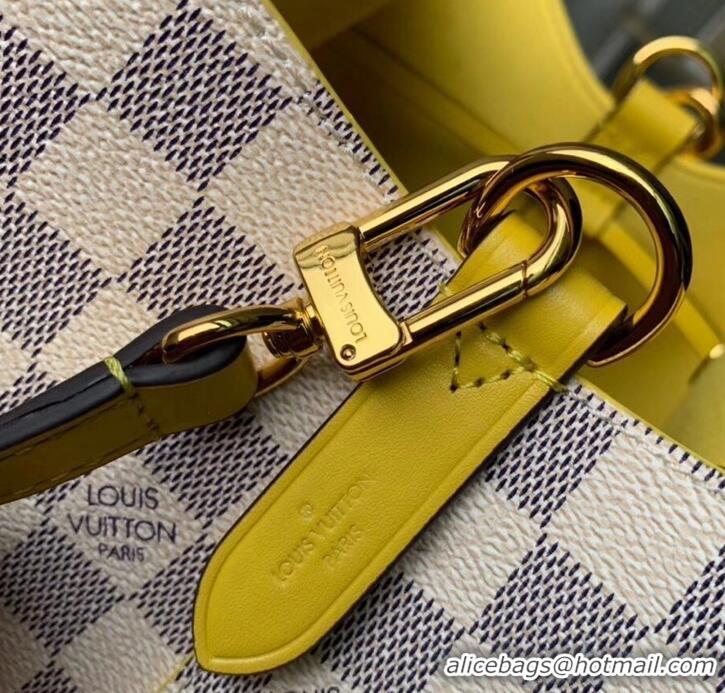 Discount Louis Vuitton Damier Azur Canvas NeoNoe Bucket Bag N40151 Pineapple 2019