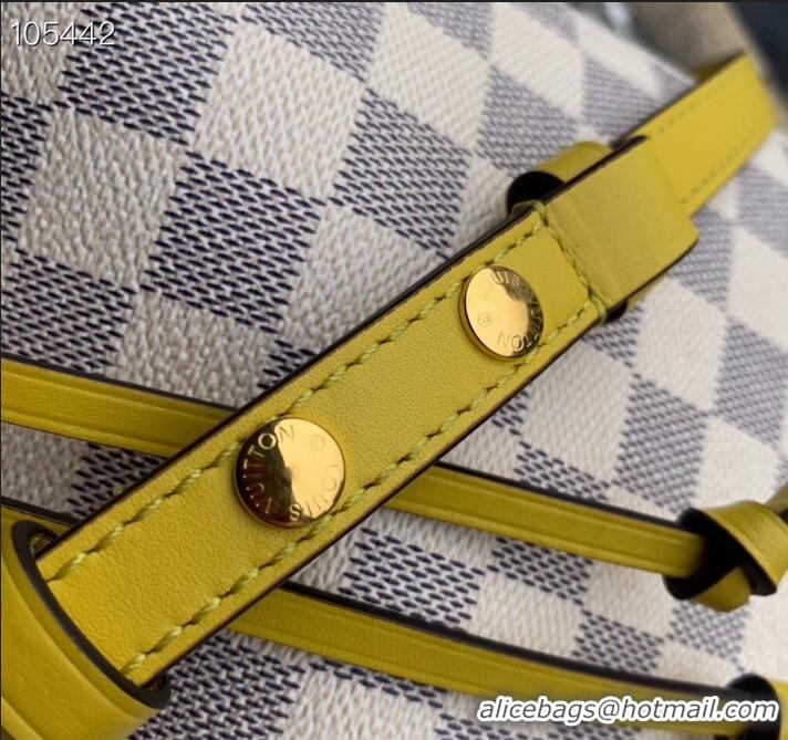 Discount Louis Vuitton Damier Azur Canvas NeoNoe Bucket Bag N40151 Pineapple 2019