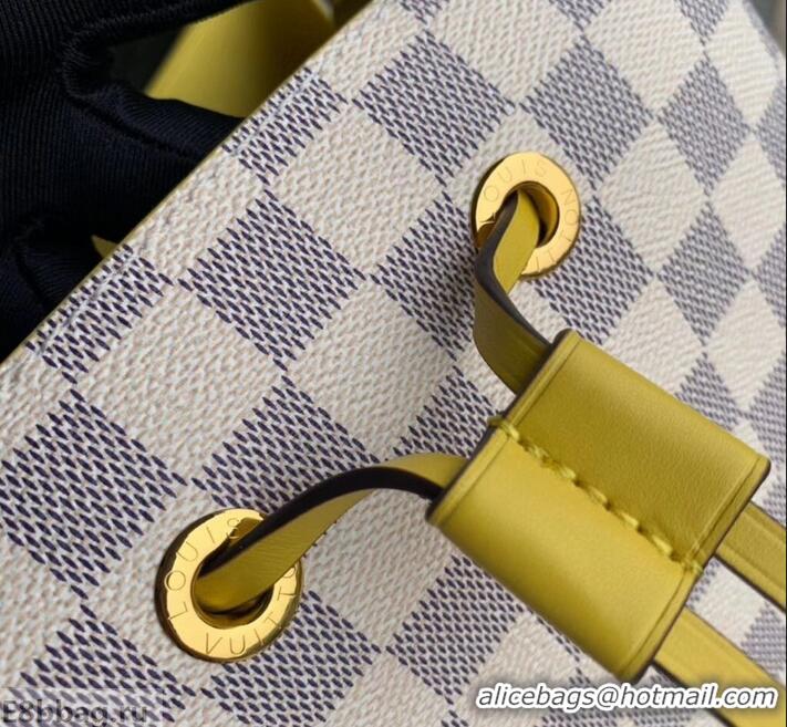 Discount Louis Vuitton Damier Azur Canvas NeoNoe Bucket Bag N40151 Pineapple 2019