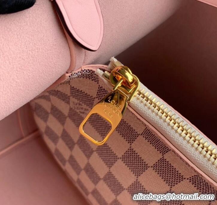 Discount Louis Vuitton Damier Azur Canvas NeoNoe Bucket Bag N40152 Eau de Rose 2019