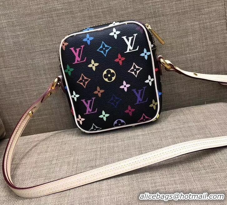 Top Quality Louis Vuitton Monogram Multicolor Lift Shoulder Pochette Bag M40056 Black