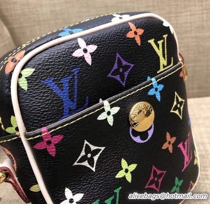 Top Quality Louis Vuitton Monogram Multicolor Lift Shoulder Pochette Bag M40056 Black