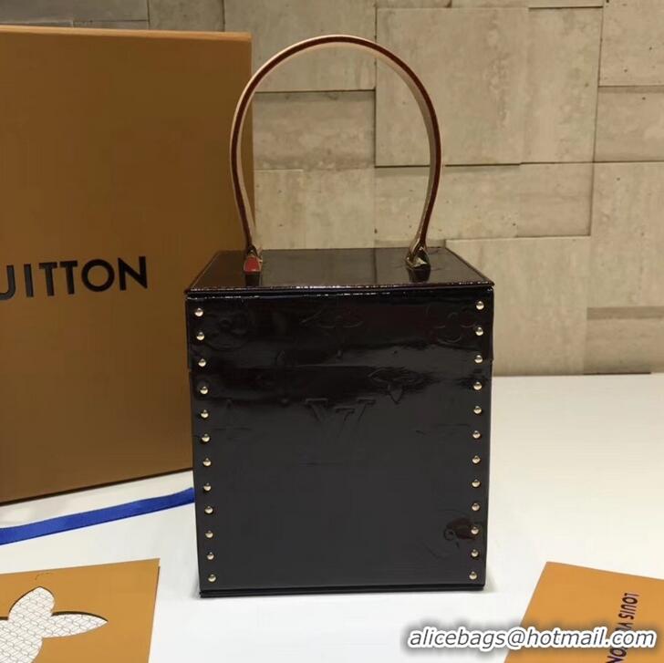 Classic Louis Vuitton Vintage Monogram Vernis Bleecker Box Top Handle Bag M40011 Amarante 2019