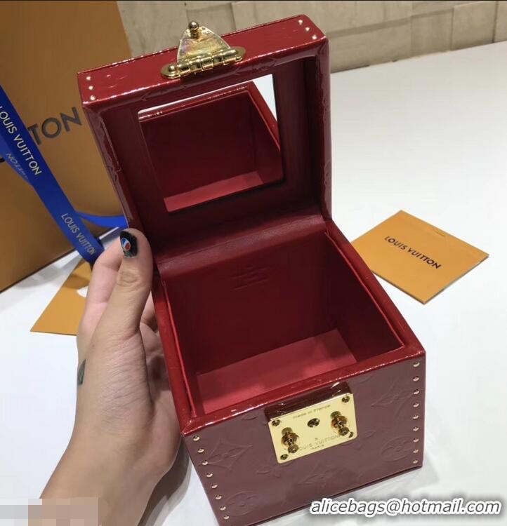 Discounts Louis Vuitton Vintage Monogram Vernis Bleecker Box Top Handle Bag M40011 Red 2019