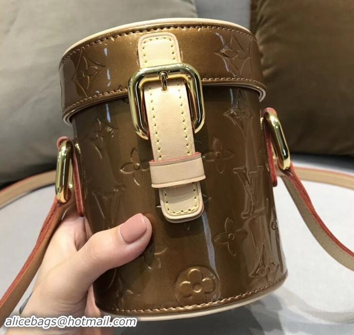 Popular Style Louis Vuitton Vintage Monogram Vernis Mini Container Bag M40021 Caramel 2019