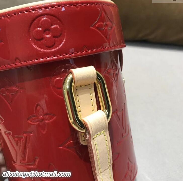 Top Design Louis Vuitton Vintage Monogram Vernis Mini Container Bag M40021 Red 2019