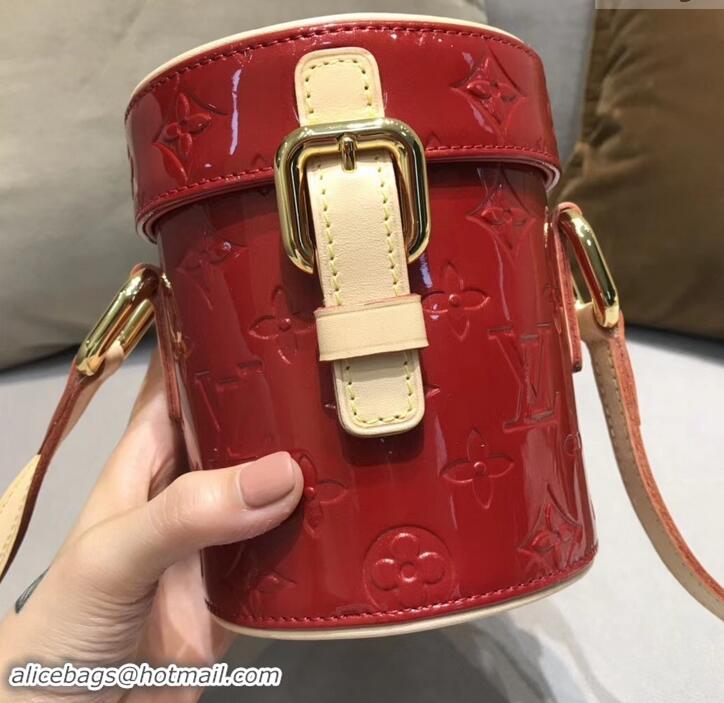 Top Design Louis Vuitton Vintage Monogram Vernis Mini Container Bag M40021 Red 2019