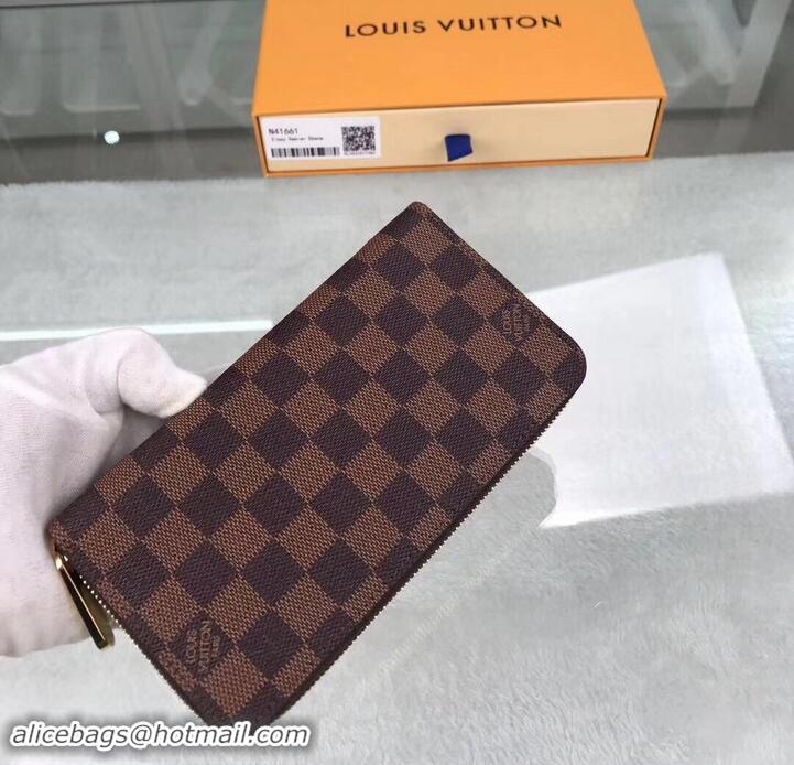 Well Crafted louis vuitton zippy wallet damier ebene n41661