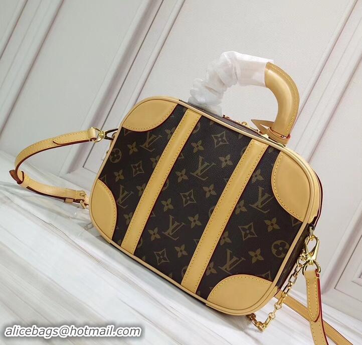 Shop Duplicate Louis Vuitton Monogram Canvas Mini Luggage Chain Bag M44581 2019 