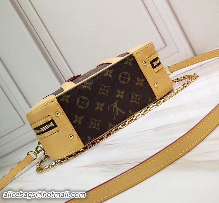 Shop Duplicate Louis Vuitton Monogram Canvas Mini Luggage Chain Bag M44581 2019 