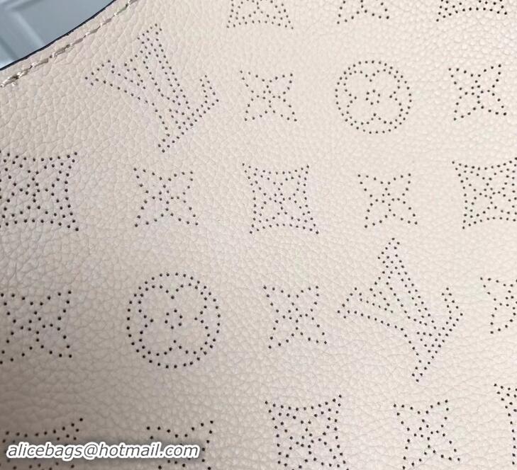 Super Louis Vuitton Mahina Calf Leather Carmel Hobo Bag M53188 Creme 2019