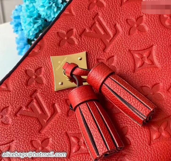 Best Grade Louis Vuitton Monogram Empreinte Saintonge Bag M44606 Scarlet 2019