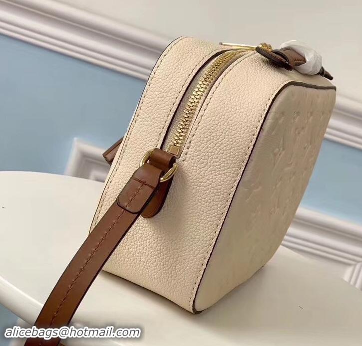 Perfect Louis Vuitton Monogram Empreinte Saintonge Bag M44597 Creme Caramel 2019