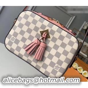 Hot Style Louis Vuitton Damier Azur Canvas Saintonge Bag N40155 Eau de Rose 2019