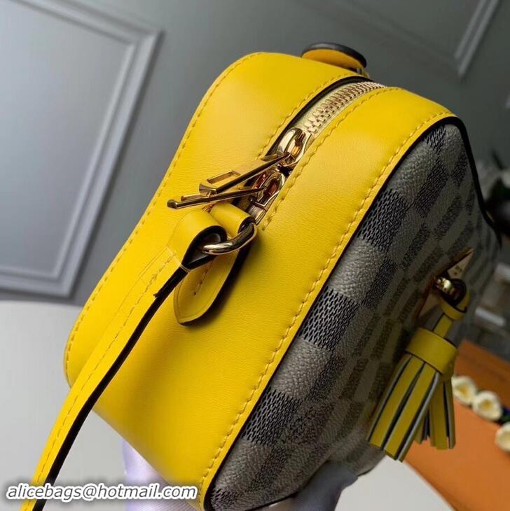 Most Popular Louis Vuitton Damier Azur Canvas Saintonge Bag N40154 Pineapple 2019