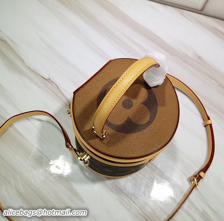 Fashion Louis Vuitton Monogram Canvas and Reverse Cannes Beauty Case Bucket Bag M43986 2019