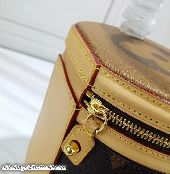 Fashion Louis Vuitton Monogram Canvas and Reverse Cannes Beauty Case Bucket Bag M43986 2019