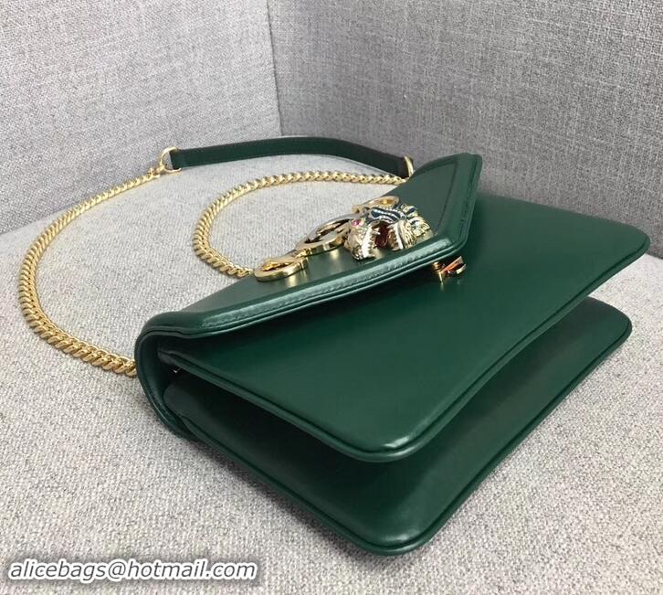 Charming Luxury Gucci Interlocking G Horsebit Rajah Small Shoulder Bag 537243 Green 2019 