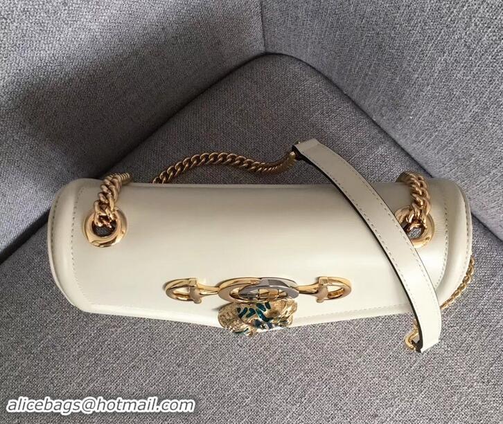 Top Design Gucci Interlocking G Horsebit Rajah Small Shoulder Bag 537243 White 2019 