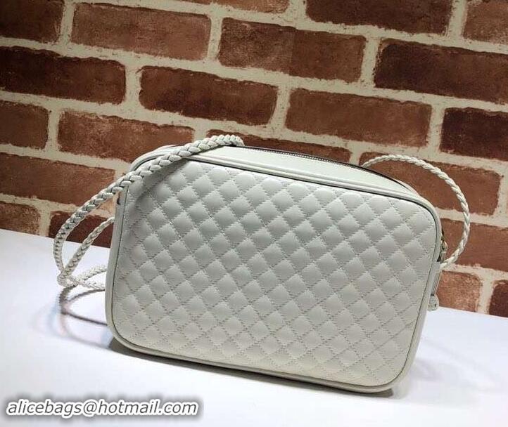 Well Crafted Gucci Laminated Leather Small Shoulder Bag 541051 white