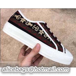 Buy Luxury Dior WALK'N'DIOR Low-top Sneakers Embroidered Canvas CD1913 Star 2019