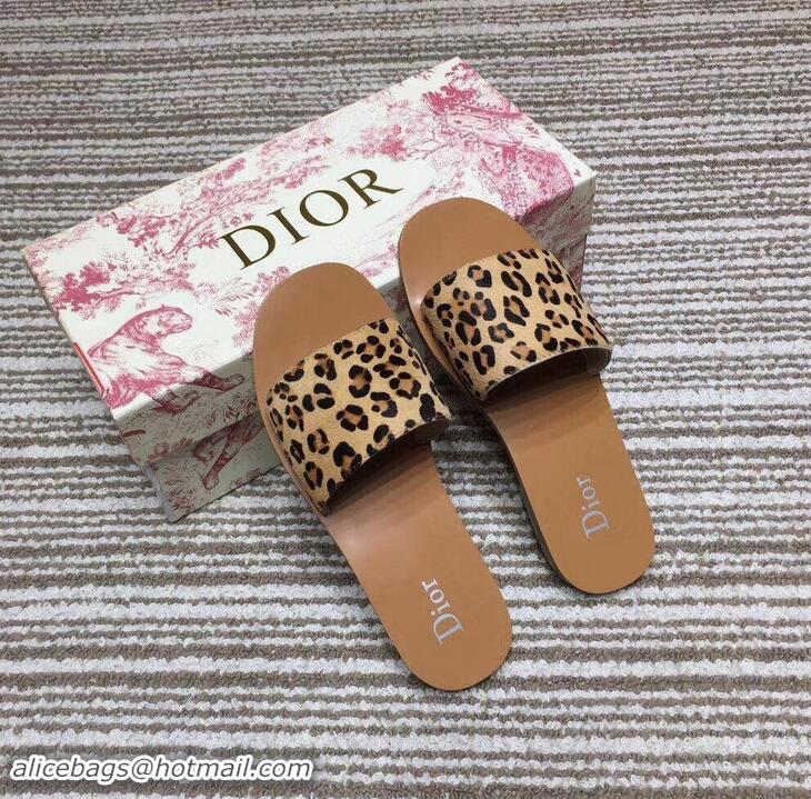 Cheap Price Dior Mules Slipper Sandals CD0810 Leopard 2019