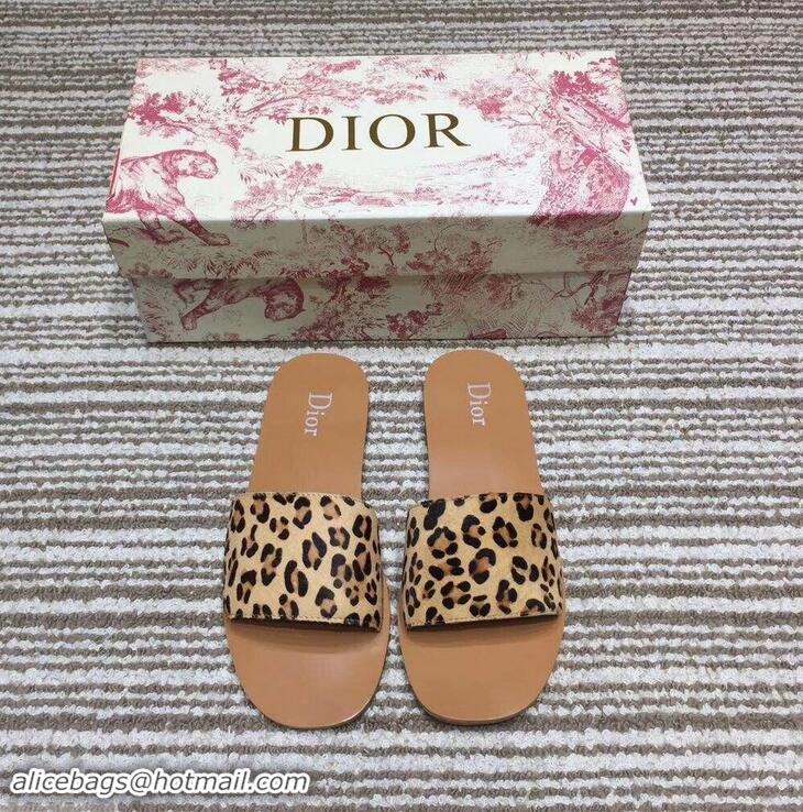 Cheap Price Dior Mules Slipper Sandals CD0810 Leopard 2019