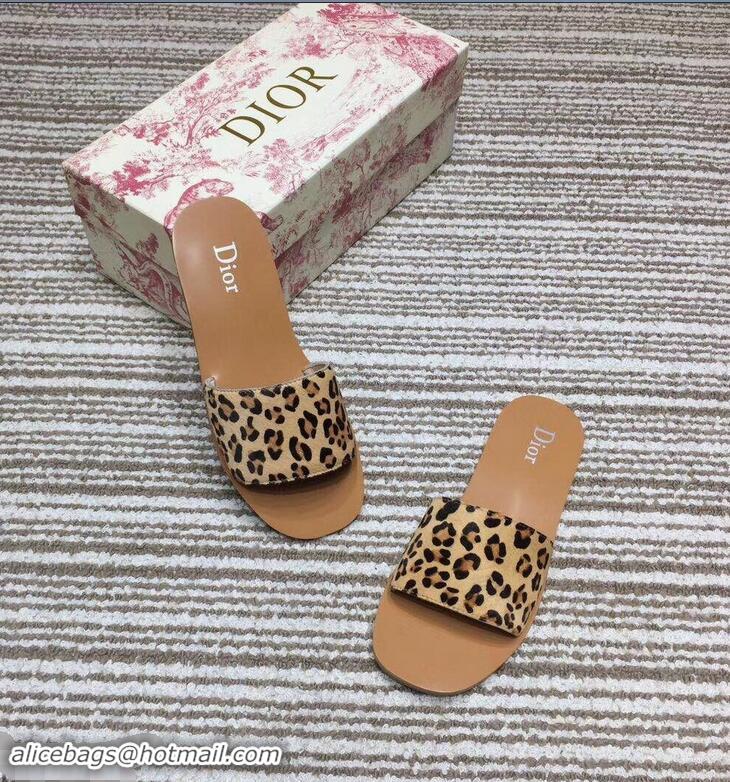 Cheap Price Dior Mules Slipper Sandals CD0810 Leopard 2019