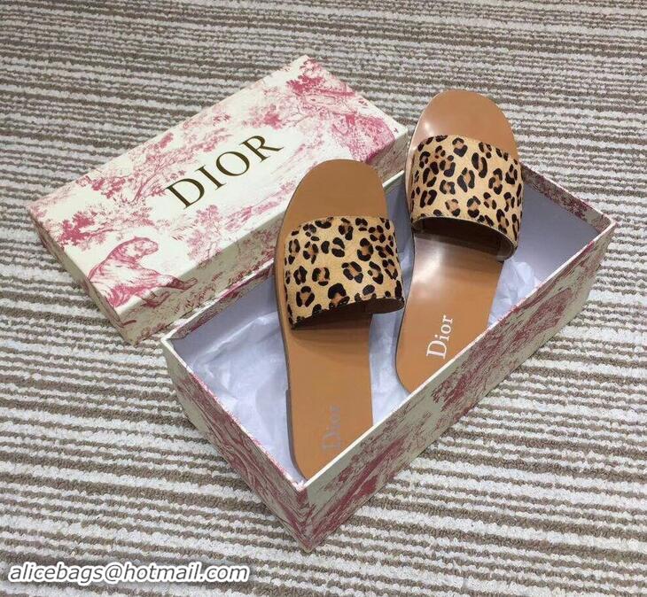 Cheap Price Dior Mules Slipper Sandals CD0810 Leopard 2019