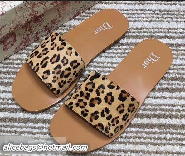 Cheap Price Dior Mules Slipper Sandals CD0810 Leopard 2019