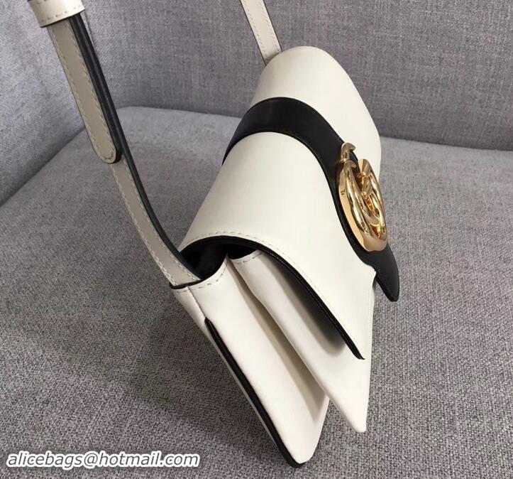 Best Price Gucci Arli Small Shoulder Bag 550129 White/Black 2019 