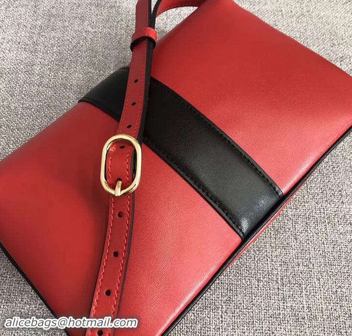 Imitation Gucci Arli Small Shoulder Bag 550129 Red/Black 2019 