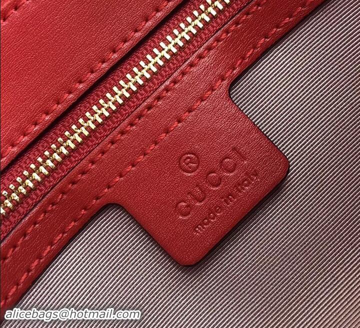 Imitation Gucci Arli Small Shoulder Bag 550129 Red/Black 2019 