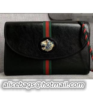 Classic Hot Gucci Web Rajah Medium Shoulder Bag 564697 Black 2019