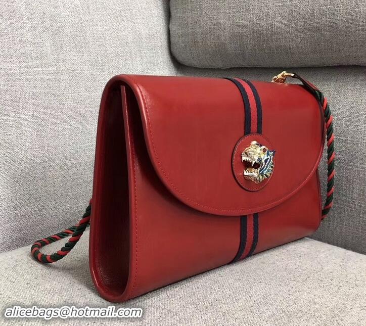 Imitation Gucci Web Rajah Medium Shoulder Bag 564697 Red 2019