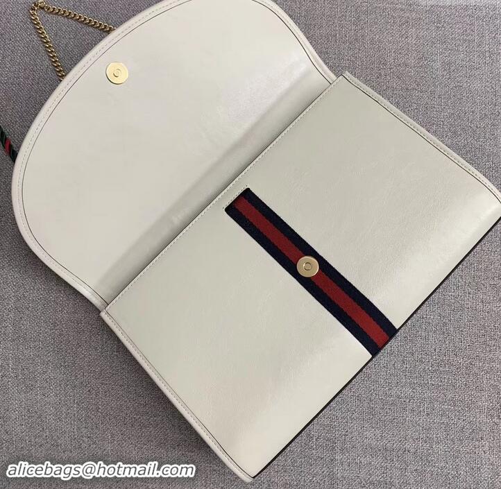 Top Grade Gucci Web Rajah Medium Shoulder Bag 564697 White 2019