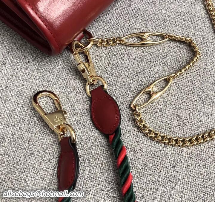 Unique Discount Gucci Web Rajah Small Shoulder Bag 570145 Red 2019