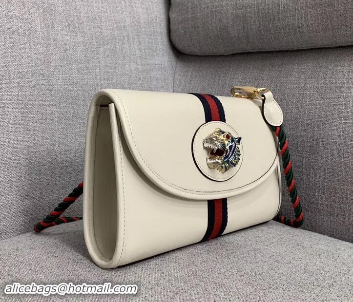 Good Product Gucci Web Rajah Small Shoulder Bag 570145 White 2019