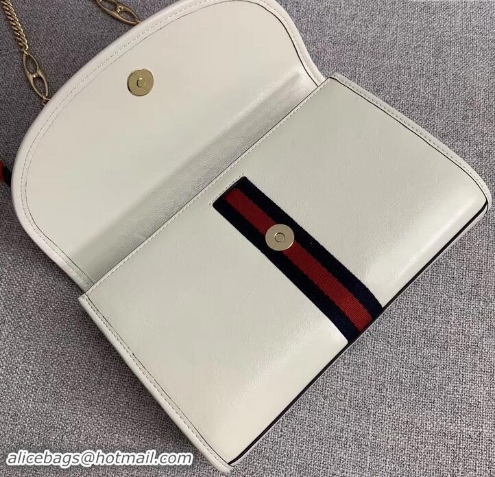 Good Product Gucci Web Rajah Small Shoulder Bag 570145 White 2019